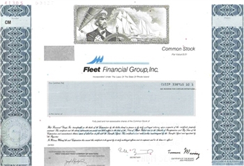 Fleet Financial Group, Inc. Specimen Stock Certificate