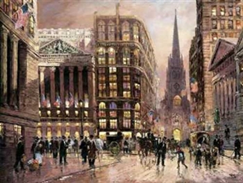 Wall Street 1890 Print - Small