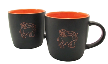 Fighting Bull & Bear Coffee Mugs -Orange Cafe