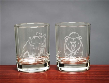 Bull & Bear Whiskey Glasses