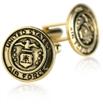 US Air Force Cufflinks Gold USAF