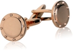 Port Hole Rose Gold Cufflinks