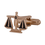 Gold Scales of Justice Cufflinks