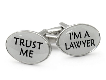 Trust Me Lawyer Cufflinks