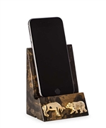 Bull and Bear Phone Cradle - Solid Marble