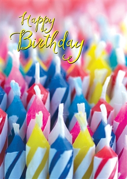 Candle Collage Birthday Card