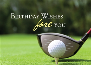 Golf Course Birthday Card