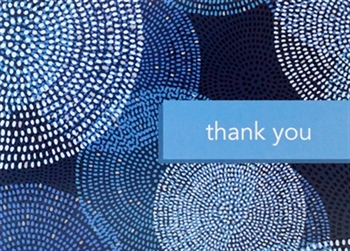 Blue Dot Thank You Card