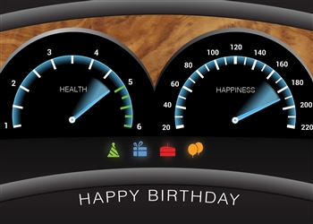 Dashboard Birthday Card