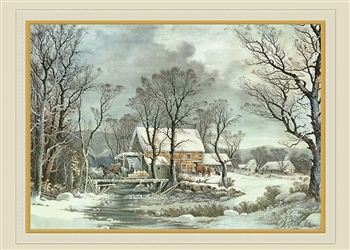 Currier & Ives - Winter in the Country Holiday Card