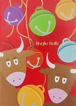 Jingle Bulls with Foil Holiday Card