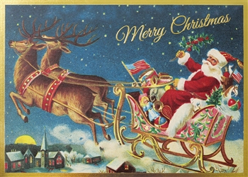 Retro Merry Christmas Card