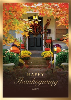 Autumn Home Thanksgiving Greeting Card