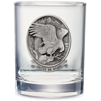 United We Stand Bald Eagle Whiskey Glasses