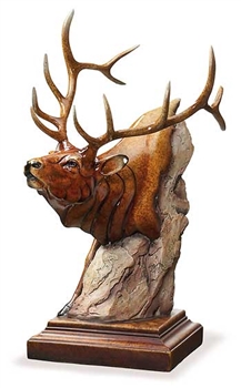 Power Play - Elk Sculpture