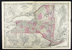Johnson's Antique Map of New York - 1864