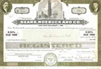 Sears, Roebuck and Co. Stock Certificate Mock-up