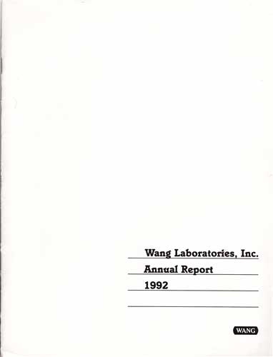 1992 Wang Laboratories Inc. Annual Report