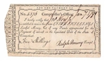 1791 Note Signed by Ralph Pomeroy