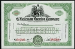 G. Heileman Brewing Specimen Stock Certificate - Old Style Beer