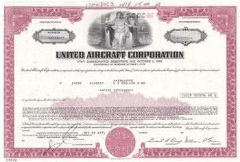 United Aircraft Corporation Bond