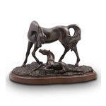 Horse and Colt Sculpture