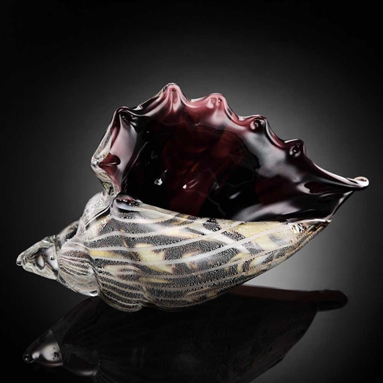 Art Glass Conch Shell