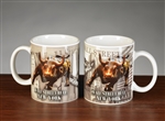 The Wall Street Bull Coffee Mug Set - White