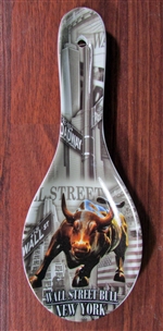The Wall Street Bull Ceramic Spoon Rest