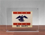 WWII Victory Loan Investor Window Decal Display - We Gave