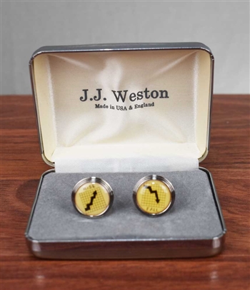 Vintage J.J. Weston Stocks Rise & Fall Cufflinks