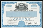 Associates First Capital Corp Stock Certificate