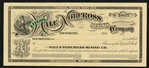 Hale & Norcross Mining Co.  - Unissued