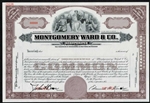 Montgomery Ward & Co Specimen Stock Certificate