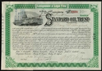 Standard Oil Trust Stock Certificate  - Signed by Henry M. Flagler & Wesley H. Tilford - 1897