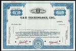 G&H Technology, Inc. Specimen Stock Certificate