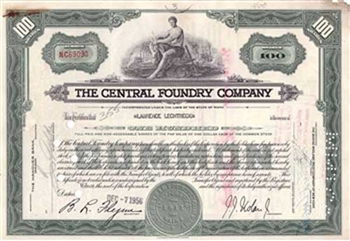 The Central Foundry Company Stock - Green