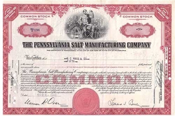 The Pennsylvania Salt Manufacturing Company Stock