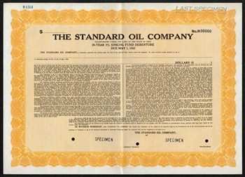 Standard Oil Company Specimen Bond - 1942