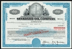 The Standard Oil Company Bond Certificate - Stamped Exxon