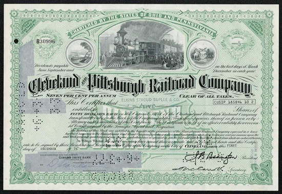 Cleveland and Pittsburgh Railroad Company - Green