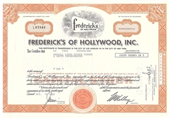 Frederick's of Hollywood, Inc. Stock - Issued Merrill Lynch