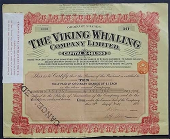 1931 The Viking Whaling Company Limited