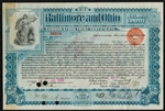 1899 Baltimore and Ohio (B&O) Railroad Co. Stock