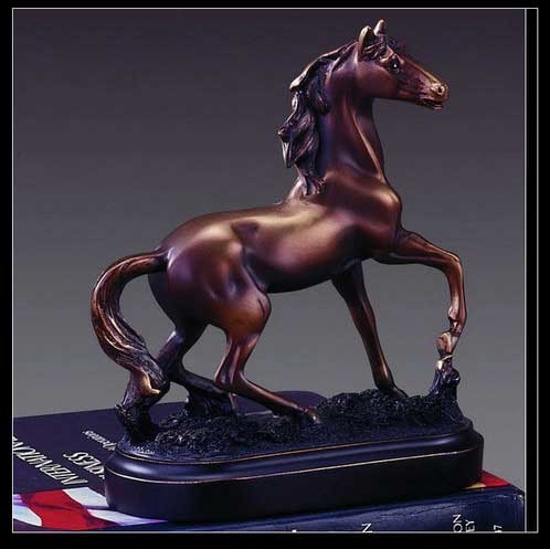 Proud Horse Statue - Bronzed Figurine