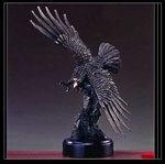 17" Wing Spread Eagle Statue in Bronze Finish - Sculpture