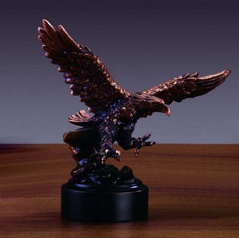 8" Soaring Bald Eagle Statue - Figurine