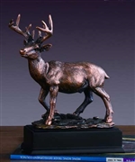 White Tail Deer Statue - Bronzed Sculpture