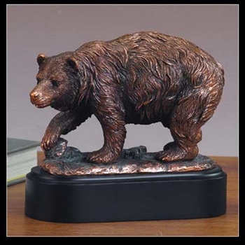 Brown Bear Statue - Bronzed Sculpture