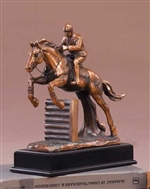 11.5" Equestrian Horse Statue - Horse Rider Sculpture